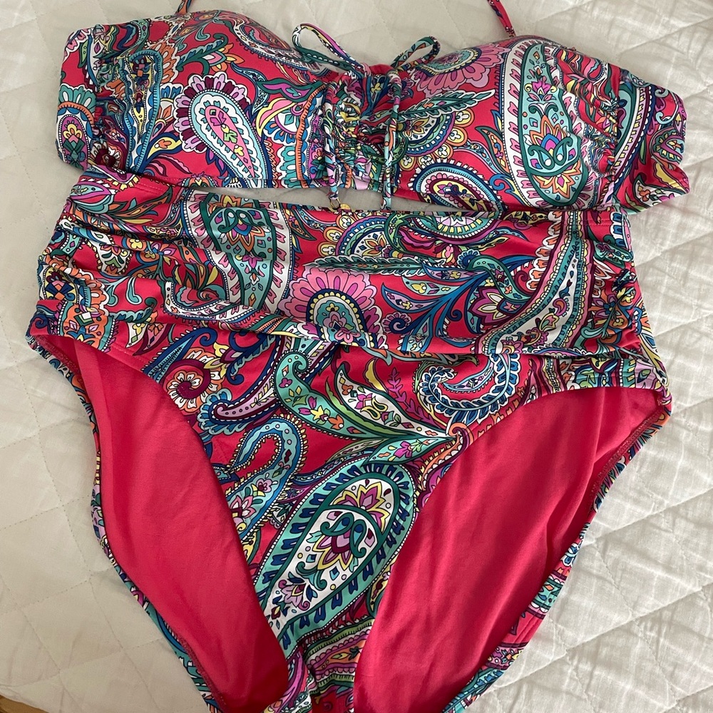 Tommy bahama high waist two piece bikini